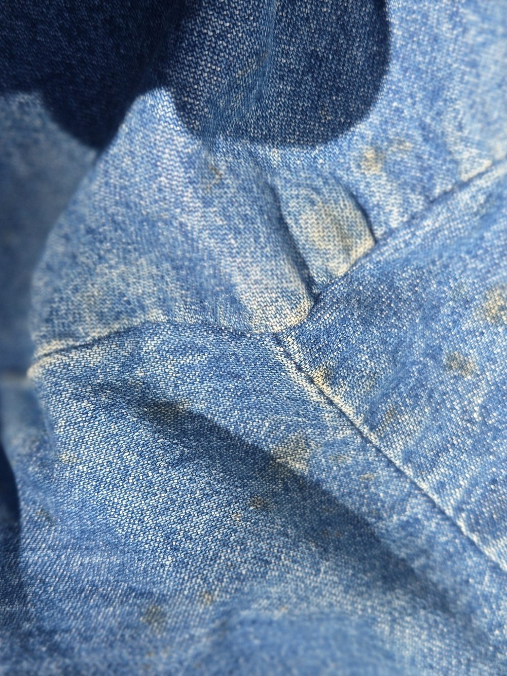 Vintage Big Ben By Wrangler Blue Denim Jacket with Dark Contrast Collar - Picture 9 of 10